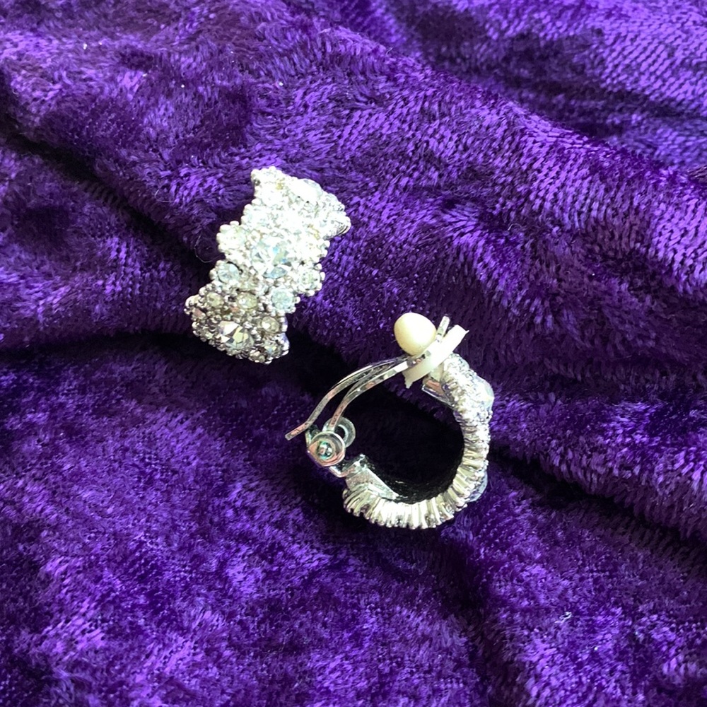 Clip on earrings, costume jewelry